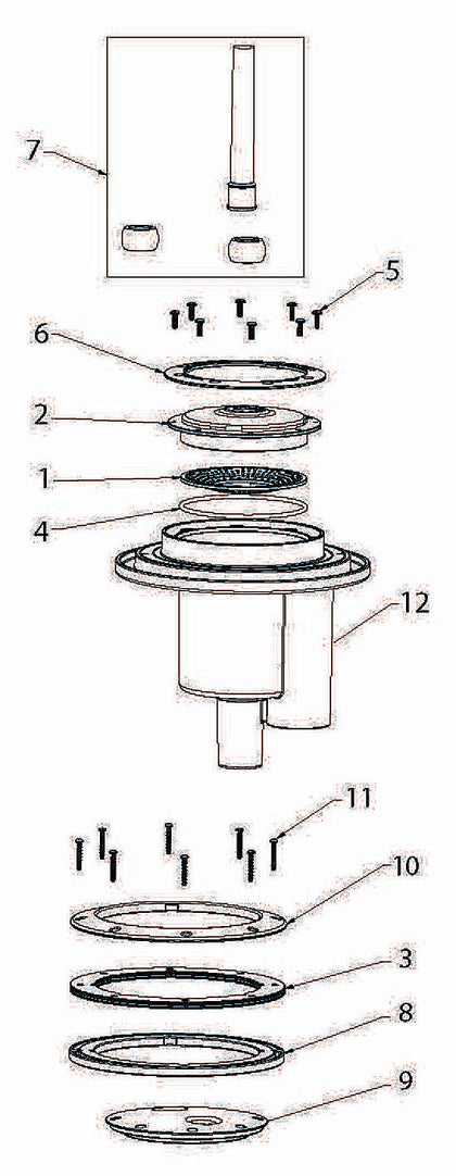 Pentair 580037 ColorVision gunite niche kit for the LED light bubbler