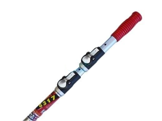 Skimlite 6317 Snaplite 6000 Series three piece button lock pole, 6 to 17 ft