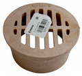 NDS 16S sand colored round plastic drain grate for 3 in. pipe