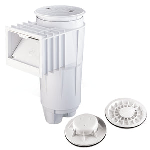 Pentair Bermuda 506308 white PVC pool skimmer with float valve assembly, 2 inch slip port