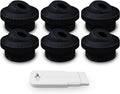 Aquamoto 25552-204-000 black 1/2 inch directional flow eyeball inlet jet fittings, pack of 6