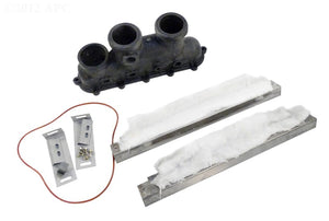 Raypak 006706F inlet and outlet Capron header assembly with gasket