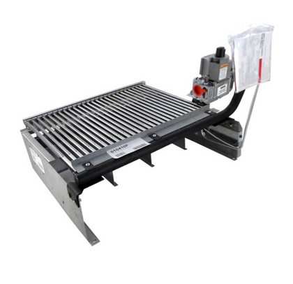 Raypak 010410F 406A burner tray with natural gas valve for IID electronic ignition heaters