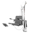 Aqua Creek Mighty 600 pool lift F-MTY600-G, white powder coat frame with a gray seat