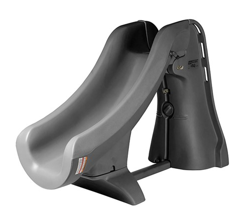 S.R. Smith SlideAway removable in-ground pool slide, gray, 660-209-5820