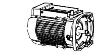 Pentair 353134S TEFC motor without drive for SuperFlo VS pump