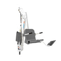 Aqua Creek Mighty 400 pool lift F-MTY400-G, white powder coat frame with a gray seat