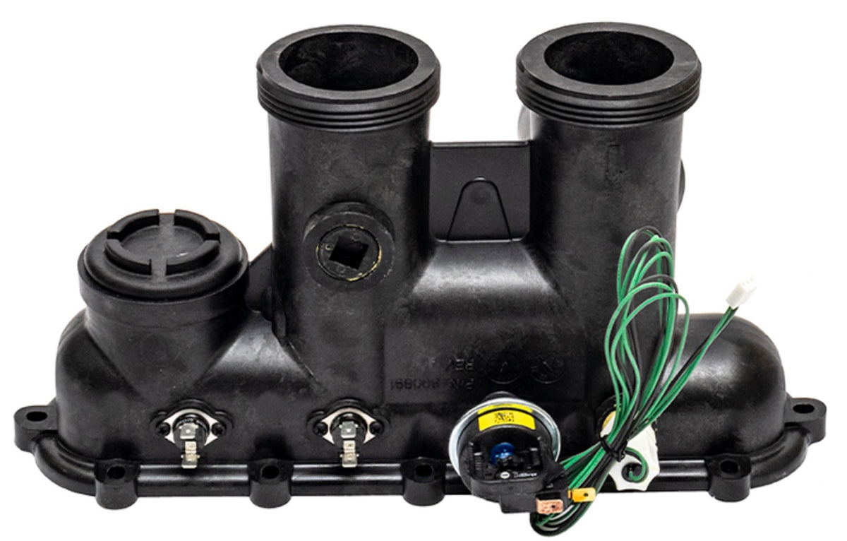 Raypak 017959F inlet/outlet header complete with ProTek Shield for 206A to 407A heaters