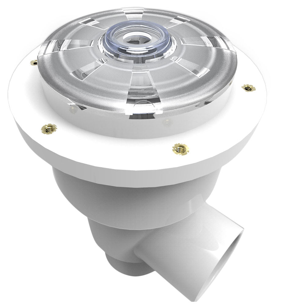 CMP 25503-460-000 Brilliant Wonders 4 in. bubbler body assembly for gunite pools, white