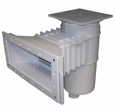 Hayward SP10852 Auto-Skim Wide Track complete skimmer, 1.5 in. FPT, square lid, white