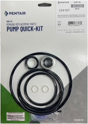 Pentair 356197 chemical, salt and ozone resistant seal set for SuperFlo and SuperMax pumps