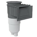 AquaStar SKR105RT103 4 inch gray Flow Star pool skimmer