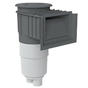 AquaStar SKR105RT103 4 inch gray Flow Star pool skimmer