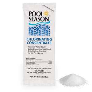 Pool Season 12000194 di-chlor chlorinating concentrate 1 lb bag
