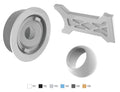 AquaStar JO102 black flush retrofit eyeball for pool return fittings