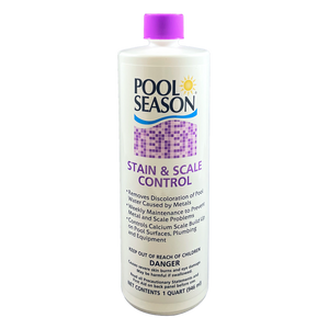 Pool Season 47246120 stain and scale control, 1 quart bottle