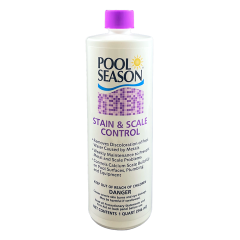 Pool Season 47246120 stain and scale control, 1 quart bottle