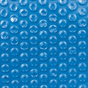 Midwest Canvas 12' x 24' rectangular Spaceage blue and silver solar cover