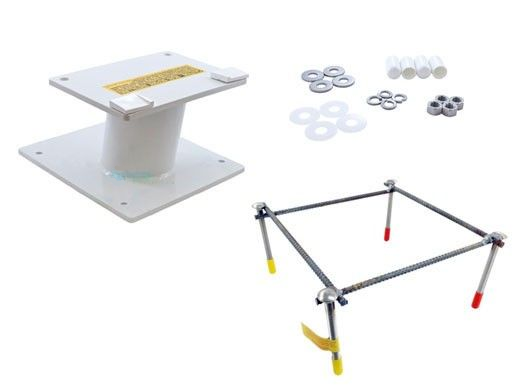 S.R. Smith 69-209-001 cantilever steel jump stand with jig, Radiant White