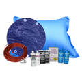 Royal 21 ft round solid winter cover bundle with chemical kit and air pillow
