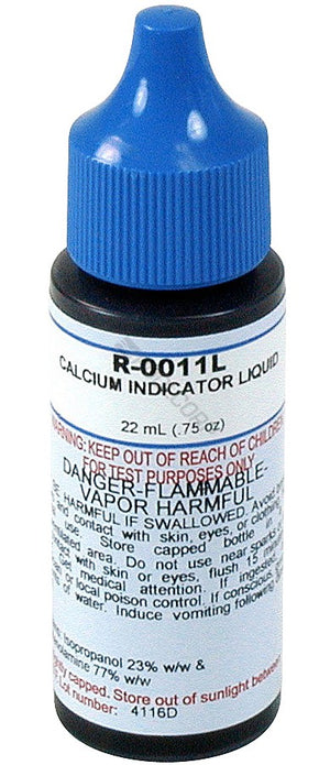 Taylor R-0011L-A calcium indicator liquid in a .75 oz dropper bottle