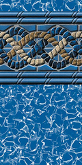 Swimline LI2454MGU25 24 ft round 54 in. unibead liner, Mystri Gold pattern