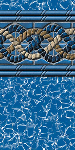 Swimline LI2454MGU25 24 ft round 54 in. unibead liner, Mystri Gold pattern
