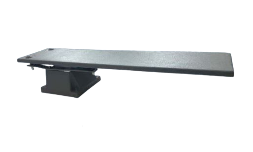 Global Pool Products 8 ft GX diving board in grey with 4 bolt salt friendly spring base