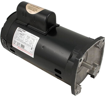Century B2984 full rated two speed 2.0 HP square flange pool pump motor, front view