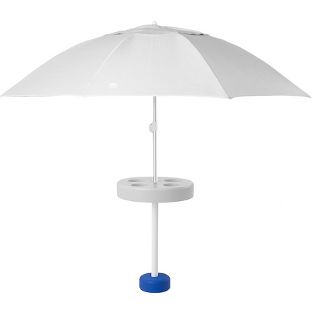 Shade Science Pool Buoy floating pool umbrella in Tide White, PB-16011-TW