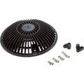 AquaStar 8MF102 8 inch black round MoFlow suction outlet cover with mud frame