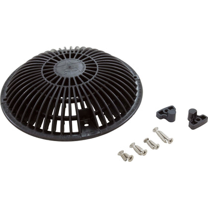 AquaStar 8MF102 8 inch black round MoFlow suction outlet cover with mud frame