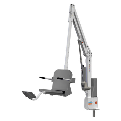 Aqua Creek Scout Excel ADA Pool Lift, 375 lb, No Anchor, White with Gray Seat, F-SCTXL-G