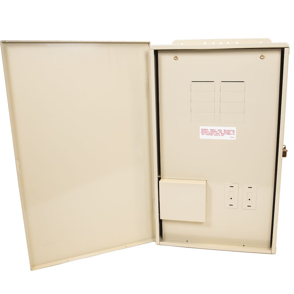 Intermatic P40000RT1 100 amp pool load center with 8 breaker spaces and 100W transformer