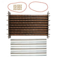 Raypak 014933F cupro-nickel tube bundle for the 406A polymer header pool and spa heater