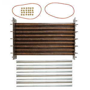 Raypak 014933F cupro-nickel tube bundle for the 406A polymer header pool and spa heater