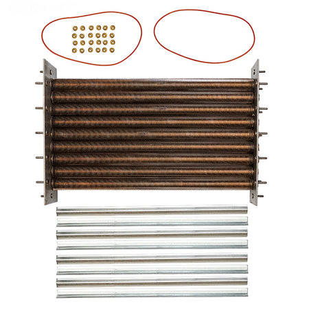 Raypak 014933F cupro-nickel tube bundle for the 406A polymer header pool and spa heater