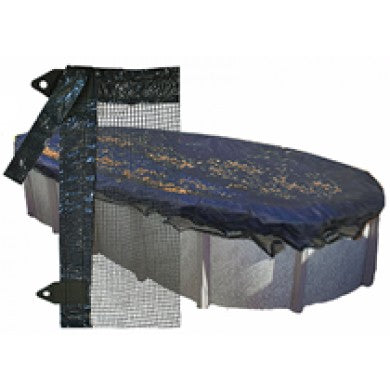 PoolTux LN2141A oval leaf net cover for 18 x 38 ft above ground pools