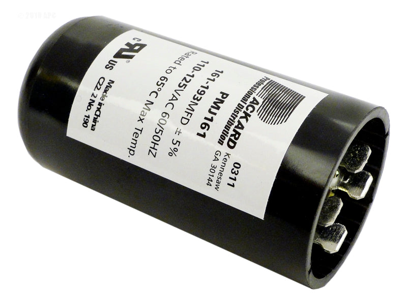 Century motor capacitor rated 161-193 MFD at 125V, BC161