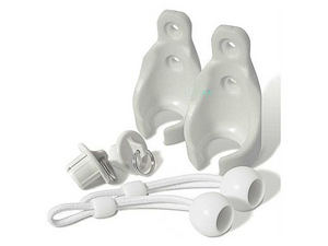 Coolaroo Z 11-BUNGEE CKW white bungee tie down conversion kit for exterior sun shades