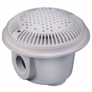 Hayward WG1051AVPAK2 main drain with anti vortex grate, white, pack of 2