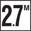 Inlays C622727 2.7 meter non-skid ceramic depth marker tile, 6 in by 6 in, deck version