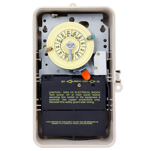 Intermatic T104P201 24 hour DPST mechanical time switch in plastic enclosure