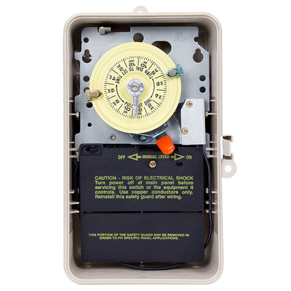Intermatic T104P201 24 hour DPST mechanical time switch in plastic enclosure