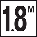 Inlays C622718 1.8 meter non-skid ceramic depth marker tile, 6 in by 6 in, deck version