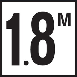 Inlays C622718 1.8 meter non-skid ceramic depth marker tile, 6 in by 6 in, deck version