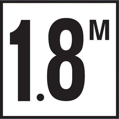 Inlays C622718 1.8 meter non-skid ceramic depth marker tile, 6 in by 6 in, deck version