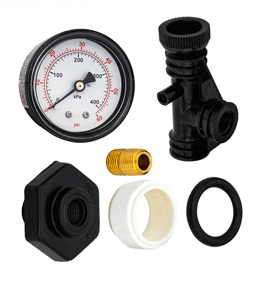 Sta-Rite 24850-0105 air relief valve and pressure gauge assembly for System 3 filters