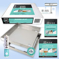 Hide HSL12-2 12 in. square pool deck skimmer lid kit for 1-3/4 to 2 in. inlay material