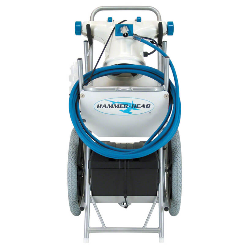 Hammerhead Service-21 pool vacuum with 21 in. head, 40 ft cord, cart and truck trailer mount